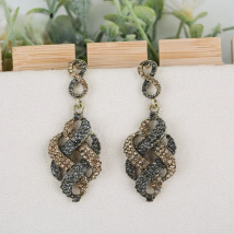 Veyofun Vintage Full Rhinestone Drop Earrings High Quality Hollow Dangle Earrings Fashion Jewelry for Woman Gift Wholesale