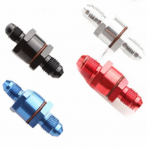 4AN Male To 4AN Male High Flow Billet Turbo Oil Feed Line Filter 150Micron red/blue/silver/black