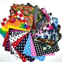 Rainbow Tie Dye Women Foulard Hip Hop Cotton Square Scarf Bandana Swirl Headband Scarf Gradient Color Gifts For Men/Boys/Girls