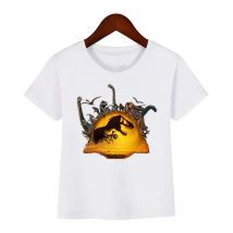 Jurassic World Dominion T-Shirt Dinosaur Print Cartoon Kids Party Gift Boys Girls Tshirt Short Sleeve T-Shirts Tops Dropship