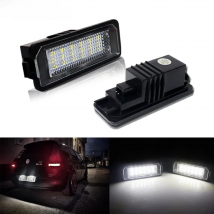 12V 3W LED Number License Plate Light Lamp canbus no error For vw Passat B6 CC Eos Golf 4 5 6 7 MK7 Polo Superb Seat Leon Altea