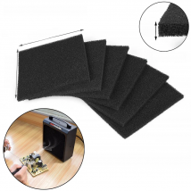 NEWACALOX 6Pcs Activated Carbon Filter Sponge for Purify Air Absorb Small Particles of Dust Welding Fume Extraction Round/Square