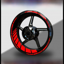 Reflective Motorcycle Wheel Stickers Hub Decal Rim Stripe 17 Inchs For YAMAHA Honda Kawasaki Suzuki BMW KTM Husqvarna Triumph