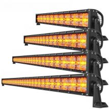 7D Straight Offroad SUV 4x4 Roof Auxiliary LED Light Bar Car Truck Bumper Amber Position Driving Lamp For 4wd Jeep Lorry Van RVs