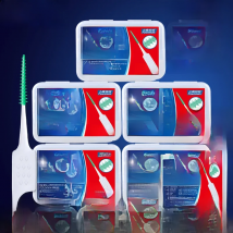 Fawnmum5x150Pcs/Bag Silica gel Interdental Brush Super Soft Interdental Toothbrush Dental Clean Teeth gap Toothpick Hygiene Tool