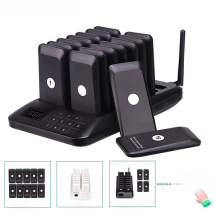 RETEKESS TD157 Wireless Restaurant Pagers Calling System Coasters Buzzer Beeper Receivers for Food Trucks Fast Food Cafes Bars