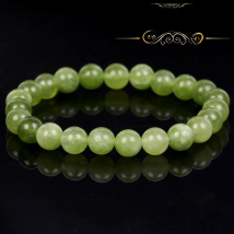 Natural Stone Bracelet Peridot Jades Beads Jewelry Gift For Men Magnetic Health Protection Women Elastic Thread 6 8 10mm