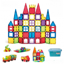 Romboss 7.5cm Big Size Magnetic Construction Building Blocks Sets Montessori Educational Toys Christmas Gift for Puzzle Building