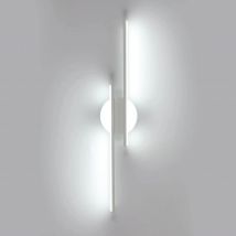 24W LED Wall Lamp, White Aluminum Wall Lamp, 6500K Modern Aluminum Wall Lamp for Bedroom, Living Room, Hallwa, Balcony, Corridor