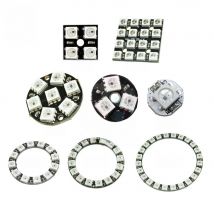 RGB LED Ring 1 3 4 7 8 12 16 24 Bits LEDs WS2812 5050 RGB LED Ring Lamp Light with Integrated Drivers