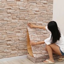 70cmx1/2/3/5/10m 3D Paper Wall Adhesive Living Room PVC Self-adhesive Panels Home Decoration Wallpapers Waterproof Wall Stickers