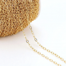 2meter Gold Plated Stainless Steel Chain 2x5mm Square Rolo Cable Link Chain for Jewelry Making Diy Bracelet Necklace Accessories