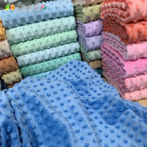 2024 A Grade Quality Minky Dot Plush Fabric 45x45cm 40 Colors For  Handwork Sewing Blanket Toys Material Dimple Plush Fabric