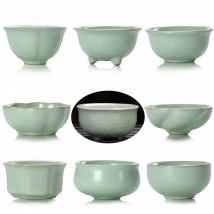 Boutique Azure Ru Kiln Ceramic Teacup Handmade Crackle Glaze Tea Cup Tea Set Home Samll Tea Bowl Master Cup Personal Chazhan Mug