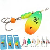 W.P.E Spinner Lure Spoon Fishing Lure1pcs 3#/4#/5# 6.8g/9.5g/13.4g Brass Copper Metal Treble Hook Bass Lure Fish Tackle Pesca