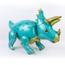 Large 4D Aluminum Foil Walking Dinosaur Balloon Jungle Children's Animal Birthday Party Decorated Jurassic Dinosaur Toy 1 Piece