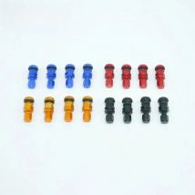4 RAYS VOLK RACING FORGED ALUMINUM VALVE STEM CAPS WHEELS RIMS UNIVERSAL Blue  Black Gold Red Black