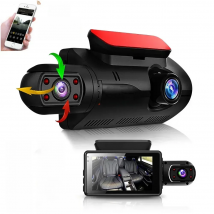 Dual Lens Dash Cam for Cars Black Box HD 1080P Car Video Recorder with WIFI Night Vision G-sensor Loop Recording Dvr Car Camera