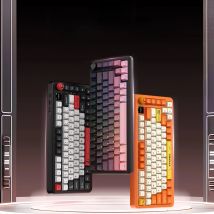 New AJAZZ AK820 MAX Plus Gaming Keyboard Tri Mode 8000mAh Gasket TFT Screen Hot Plug Mechanical Keyboard Customized PC Accessory