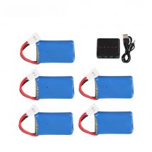 752025 battery For Syma X4 X11 X13 RC Drones 3.7V 200mah LiPo battery + 5 in1 charger for Syma X4 X11 X13