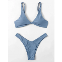 ZTVitality Solid Tie Sexy Bikini 2021 Hot Sale Padded Bra High Leg Bandage Push Up Bikini Set Brazilian Swimsuit Women Swimwear