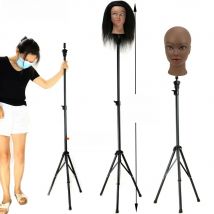 155cm Long Mannequin Wig Head Tripod Stand Holder For Cosmetology Hairdressing Head Adjustable Wig Stand Tipod For Mannequin Wig