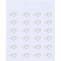 FGifter Romantic Heart-Shaped Stud Earrings Two Hearts Connected Together Ear Piercing Ring Stainless Steel Jewelry Wholesale