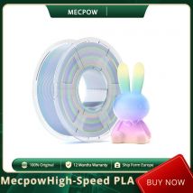 Mecpow 1KG FILAMENTO STAMPANTE 3D PLA opaca arcobaleno ad alta velocità - 30-600 mm/s, 190-210 ℃ Temperatura, diametro filamento 1,75 mm ±0,02 mm