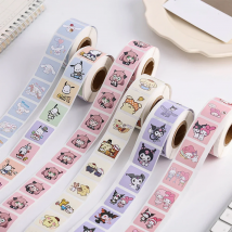 500PCS Nette Kuromi Pochacco My Melody Cartoon Aufkleber Rolle Laptop Sammelalbum Telefon Tagebuch