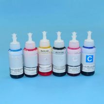 T6741 -T6746 6Color Compatible Water-Based Dye Inks Refill Kits For Epson L600 L601 L700 L701 L800 L801 L850 L1800 Printers