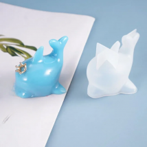 1 Pcs Diy Dolphin Silicone Mold Resin Mould for jewelry making DIY tool Crafts epoxy resin molds