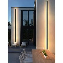 IP65 waterproof wall lamp minimalist led outdoor wall lamp black balcony terrace outdoor wall villa garden wall washer lamp