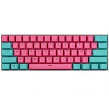 (Keycaps Only Sold)Cyan Pink RK 61/87/104 Keycaps PBT Material OEM Height Backlit Two-Color Mechanical Keyboard Keycaps