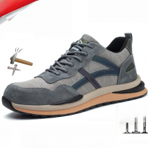 Men's Safety Shoes Indestructible Men Work Boots Steel Toe Shoes Puncture-Proof Sneakers Male Footwear Shoes Adult Work Shoes