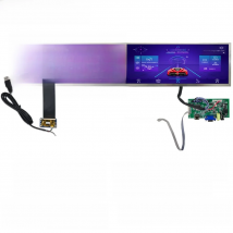 Sunlight Readable Display 12.3 Inch 1920x720 Touch Screen 1000 Nits High Luminance Outdoor Automotive Stretched Bar LCD Display