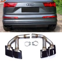 Auspuffspitze aus Edelstahl 304, für Audi Q7 2016–2018, 2,0 t, 3,0 t bis zu SQ7, viereckige Spitzen,