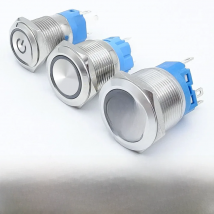 On Off PC Power Metal Waterproof Push Button Switch 12v for Car Ignition Switches Momentary/Latching NC 5V 220V 12 16 19 22 mm