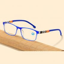 Men Ultra Light Reading Eyewear Fashion Printed Anti Blue Reading Glasses Women Spring Leg Presbyopic Glasses 1.0 To 4.0