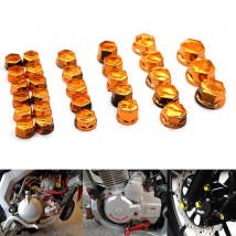 Universal 30PCS motorcycle modeling plating nut decorative screw cap For KTM 1190 RC8R RC 390 690 950 990 1190 1290 690 Duke