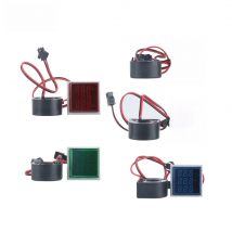 Square LED Digital Voltmeter Ammeter Hertz Meter AC50-500V Signal Lights Voltage Current Frequency Combo Meter Indicator Tester