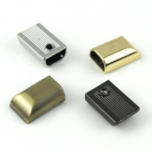 10pcs Metal Zipper Stopper Zipper Tail Clip Plug Head with Screw DIY Bag Hardware Accessories Leather Craft 17mm(11/16")