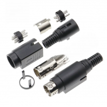 2PCS 3/4Pin Power DIN Plug For TFT LCD Flatscreen 12V DC DIN Plug TV Supply Connector Adapter New