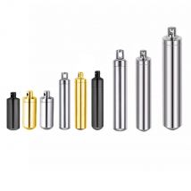 Men Women Necklace Stainless Steel Perfume Holder Bar Cylinder Pendant Memorial Ashes Urn Jewelry Dropship