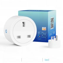 20A Tuya Smart Wifi Plug UK Wireless Control Socket Outlet with Energy Monitering Timer Function Works with Alexa Google Home