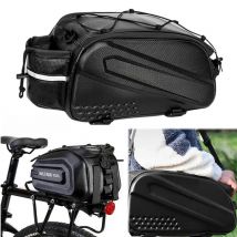 Bike Rear Rack Bag Bicycle Hard EVA Bag Large Capacity Multifunction Bike Cargo Bag Bike Carrier Backseat Bag for MTB Road Bike