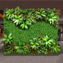 Green Artificial Plants Wall Panel Plastic Outdoor Lawns Fake Flowers Decor  Wedding Backdrop Party Garden Grass Flower Wall