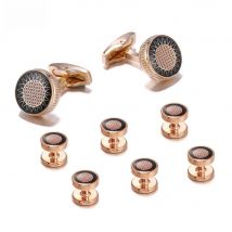 VAGULA Cufflink Stud in 8pcs Set New Suit Tuxedo Collar Stud Set S17