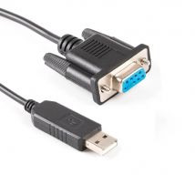 USB to Null Modem (Cross Wired) RS232 Serial Adapter FTDI ft232r USB RS232 to DB9 Female Adapter Cable PC Control TV Cable