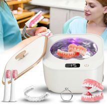 Ultraschallreiniger für Zahnersatz 48 kHz, professionelle Ultraschall-Reinigungsmaschine für alle Dental Retainer Aligner-Schmuckuhren