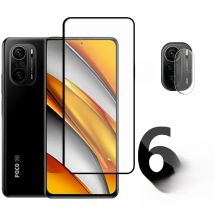 6-in-1 For Xiaomi Poco F3 Glass For Poco F3 Tempered Glass Flim Protective Full Cover Screen Protector For Poco F4 F3 Lens Glass